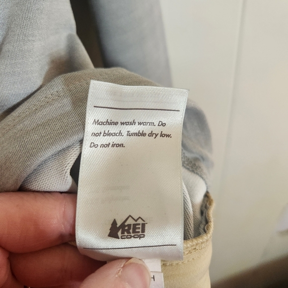 REI Co-Op Take Your time Pullover Size Small Gray Cowl Neck Tie Waist - Picture 11 of 15